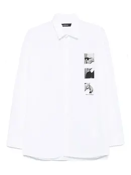 Karl Lagerfeld: Рубашка с принтом 