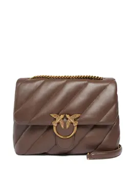 PINKO: Коричневая сумка через плечо 