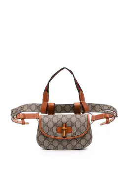 Gucci Pre-Owned: Коричневая поясная сумка 