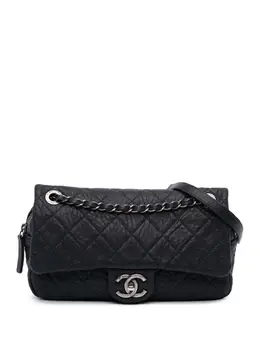 CHANEL Pre-Owned: Голубая сумка через плечо 
