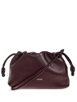 LOEWE: Бордовая сумка  Flamenco
