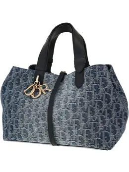 Christian Dior Pre-Owned: Голубая сумка-шоппер 