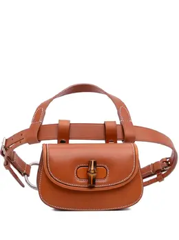 Gucci Pre-Owned: Коричневая поясная сумка 