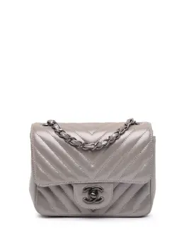 CHANEL Pre-Owned: Коричневая сумка через плечо 