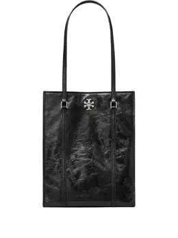 Tory Burch: Чёрная сумка-шоппер  Kira