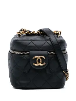 CHANEL Pre-Owned: Чёрная сумка через плечо 