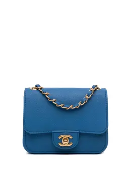 CHANEL Pre-Owned: Голубая сумка 