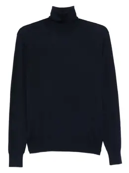 Saint Laurent: Синий свитер 