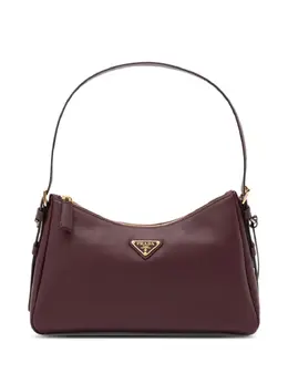 Prada: Бордовая сумка-шоппер 