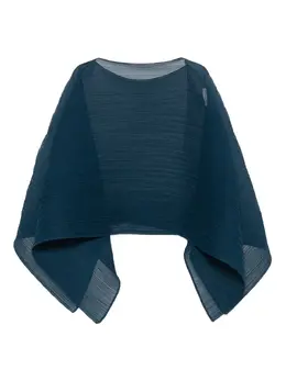 Pleats Please Issey Miyake: Голубой плащ 