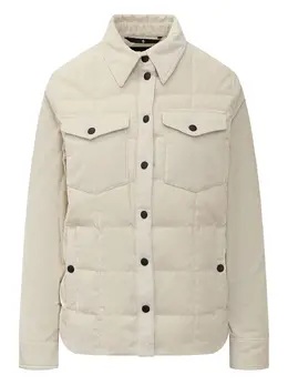 Moncler Grenoble: Бежевая рубашка 