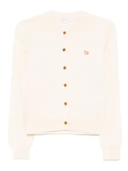 Maison Kitsuné: Белый кардиган 