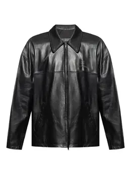 Balenciaga: Кожаная куртка 