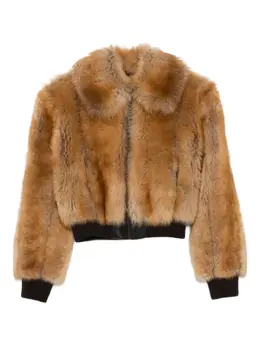 Saint Laurent: Коричневая куртка 