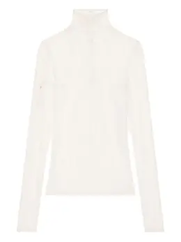 Courrèges: Кружевное свитер 