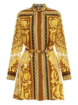 Versace: Шёлковая рубашка 