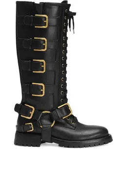 Dolce & Gabbana: Чёрные сапоги 
