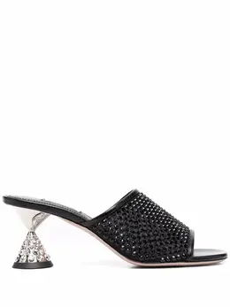 Miu Miu: Чёрные сандалии 