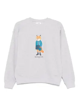 Maison Kitsuné: Свитшот с принтом 