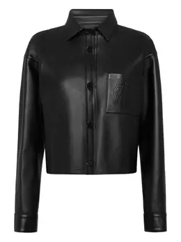 Philipp Plein: Кожаная рубашка 