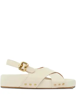 Chloé: Бежевые сандалии 