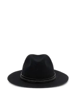 Brunello Cucinelli: Чёрная шляпа  Monili