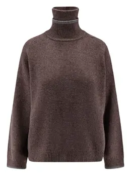 Brunello Cucinelli: Коричневый свитер 
