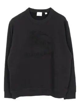 Burberry Pre-Owned: Чёрный свитшот 