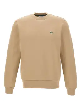 Lacoste: Бежевый свитшот 