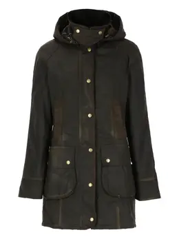 Barbour: Пальто с капюшоном 