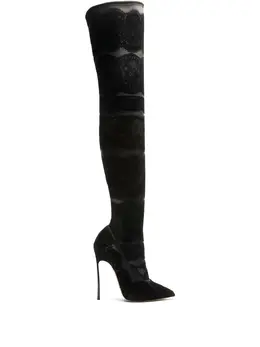 Casadei: Чёрные ботинки 