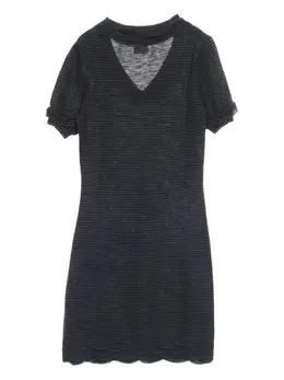 CHANEL Pre-Owned: Платье с v-образным вырезом 