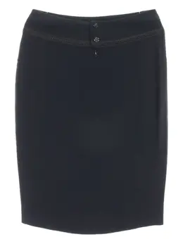 CHANEL Pre-Owned: Чёрная юбка 