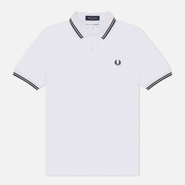Comme des Garcons SHIRT: Белое поло 