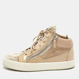Giuseppe Zanotti: Бежевые кроссовки  Frankie