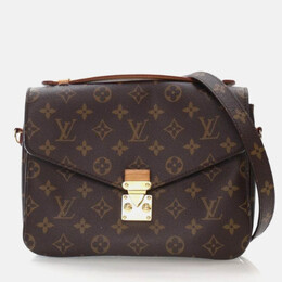 Louis Vuitton: Коричневая сумка  Pochette