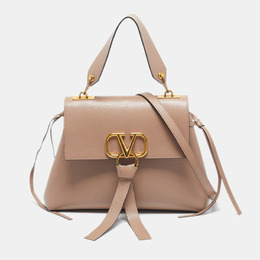 Valentino: Бежевая сумка на руку 