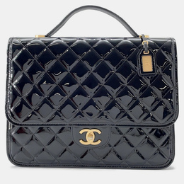 Chanel: Чёрный рюкзак 