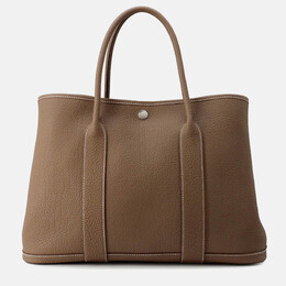 Hermes: Бежевая сумка-шоппер 