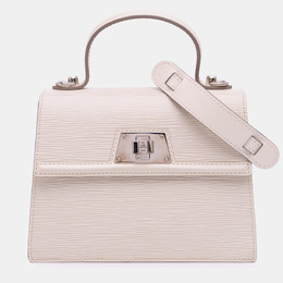 Louis Vuitton: Бежевая сумка  Épi