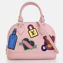 Louis Vuitton: Розовая сумка  Alma BB