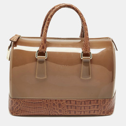 Furla: Коричневая сумка  Candy