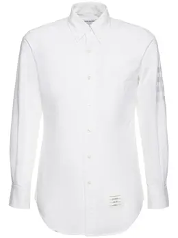 THOM BROWNE: Хлопковая рубашка  4-Bar