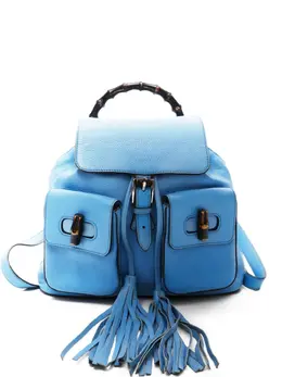 Gucci Pre-Owned: Голубой рюкзак 