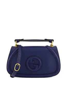 Gucci: Голубая сумка через плечо 