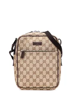 Gucci Pre-Owned: Коричневая сумка через плечо 