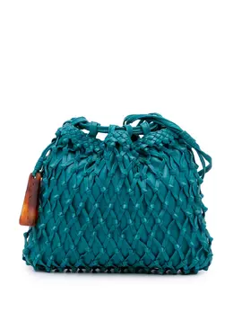 CHANEL Pre-Owned: Голубая сумка через плечо 