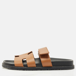 Hermes: Коричневые сандалии 