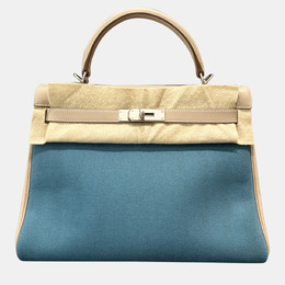 Hermes: Голубая сумка  Kelly 32
