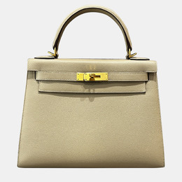 Hermes: Жёлтая сумка  Kelly 28